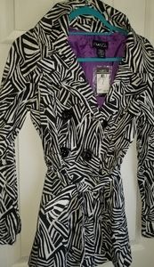 NEW rue 21 zebra print jacket  size L with…